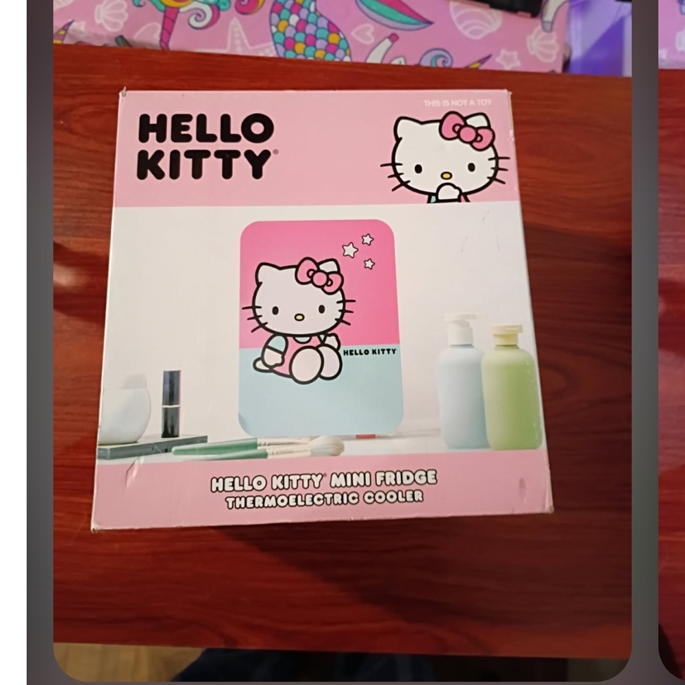 Hello, Kitty mini fridge.